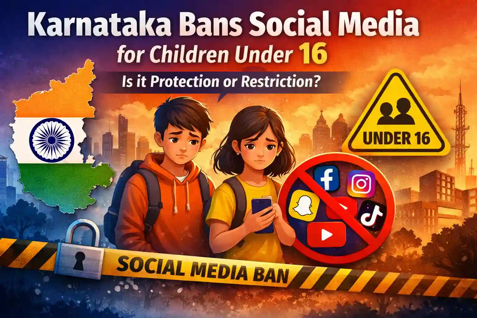karnataka bans social media for under 16