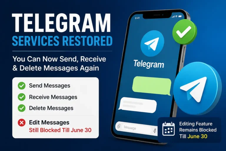 telegram messaging service restored india