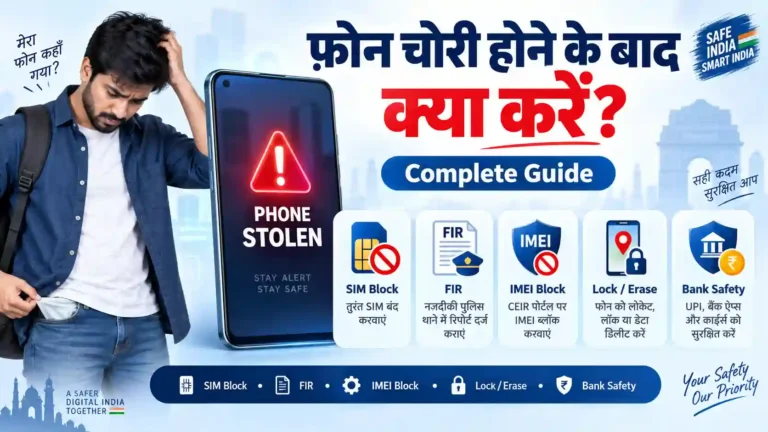 फ़ोन चोरी होने के बाद क्या करें
